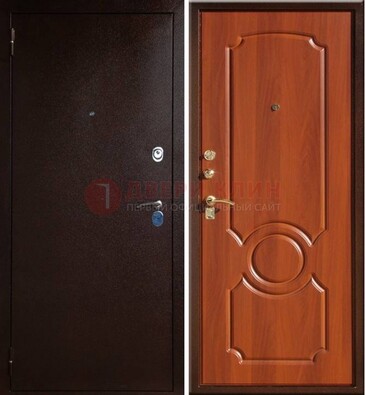 Темная железная дверь с порошковым напылением ДП-46